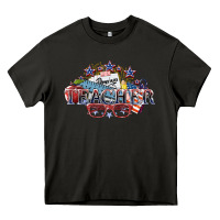 Asphalt american teacher Heavy Core Tee - NancyCooperArtShop