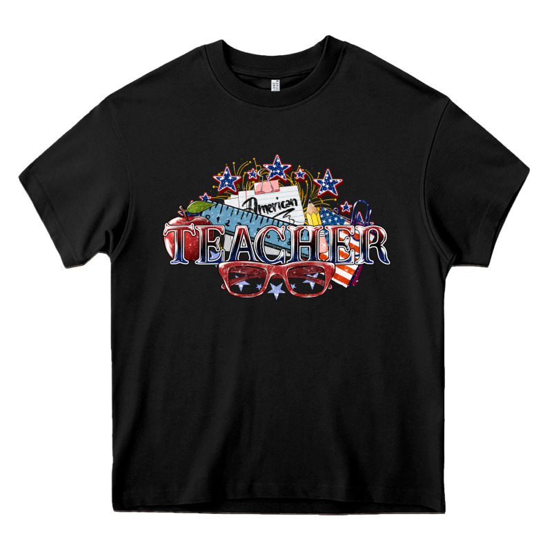 American Teacher Heavy Core Tee by NancyCooperArtShop | Teevron