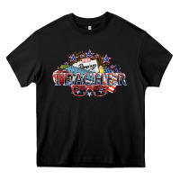 Black american teacher Heavy Core Tee - NancyCooperArtShop