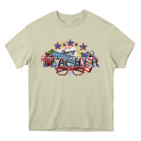Mossy american teacher Heavy Core Tee - NancyCooperArtShop