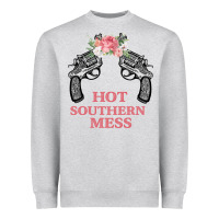 Heather Grey Hot Southern Mess Heavyweight Sweatshirt - Bettercallsaul
