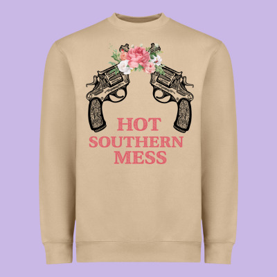 Hot Southern Mess Heavyweight Sweatshirt Designed By Bettercallsaul