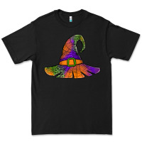 Black Spider Web Witch Hat Premium Tee - Jasminsmagicworld