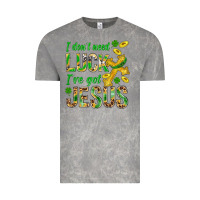 Cloud Rock I Don't Need Luck I've Got Jesus St. Patricks Vintage Tee - BundleAndBundleShop