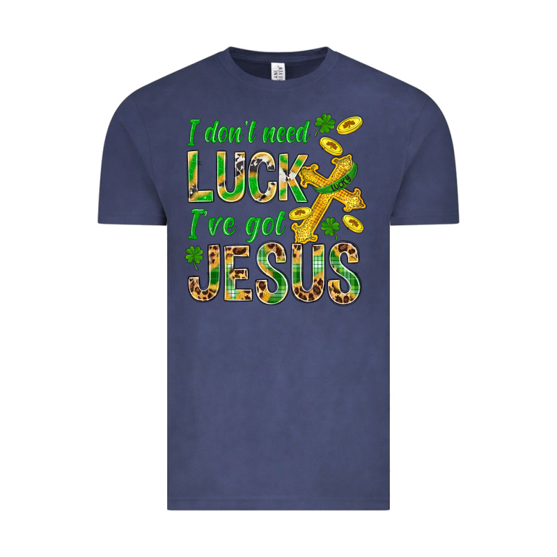 I Don't Need Luck I've Got Jesus St. Patricks Vintage Tee by BundleAndBundleShop | Teevron
