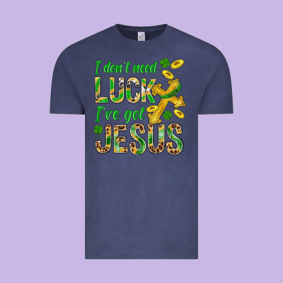 I Don't Need Luck I've Got Jesus St. Patricks Vintage Tee Designed By Bundleandbundleshop