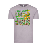 Vintage Zinc I Don't Need Luck I've Got Jesus St. Patricks Vintage Tee - BundleAndBundleShop