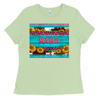 Matcha cowhide leopard sunflowers mama Ladies Tee - BarkalooDesign