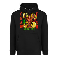 Black Crawfish season Heavyweight Hoodie - FaDigitalArtStudio