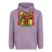 Lavender Crawfish season Heavyweight Hoodie - FaDigitalArtStudio