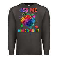 Smoke Ask me about neurodiversity Premium Sweatshirt - FaDigitalArtStudio