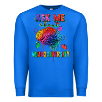 True Royal Ask me about neurodiversity Premium Sweatshirt - FaDigitalArtStudio