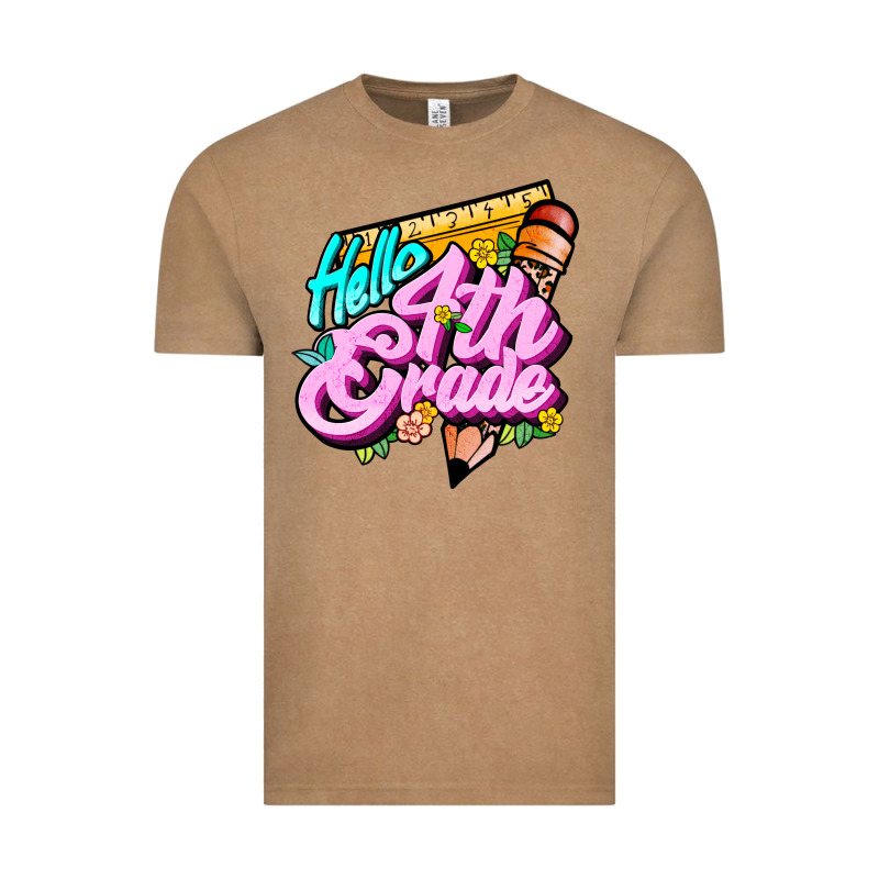Hello 4th Grade Vintage Tee by JahusDesignShop | Teevron