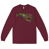 Burgundy mardi gras lobster Long Sleeve Tee - RanaPortraitStore
