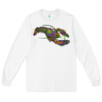 White mardi gras lobster Long Sleeve Tee - RanaPortraitStore