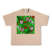 Burro soccer gnomes and hearts seamless pattern Urban Heavy Tee - BundleAndBundleShop