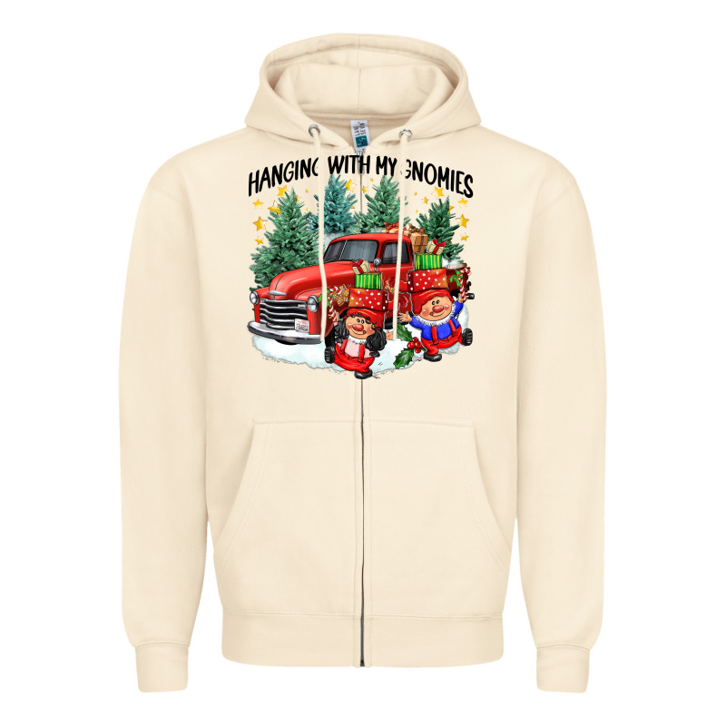 Hanging With My Gnomies Zipper Hoodie by CowGirlArtShop | Teevron