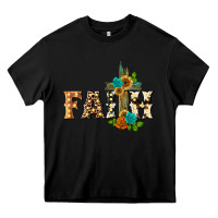 Black faith with cross Heavy Core Tee - BarkalooDesign