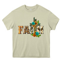 Mossy faith with cross Heavy Core Tee - BarkalooDesign