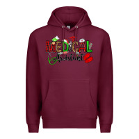 Burgundy medical assistant christmas Premium Hoodie - OliviaCreatesArt
