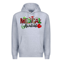 Heather Grey medical assistant christmas Premium Hoodie - OliviaCreatesArt