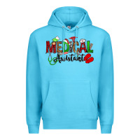 Ocean Blue medical assistant christmas Premium Hoodie - OliviaCreatesArt
