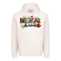 Pale Pink medical assistant christmas Premium Hoodie - OliviaCreatesArt