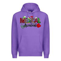 Purple medical assistant christmas Premium Hoodie - OliviaCreatesArt