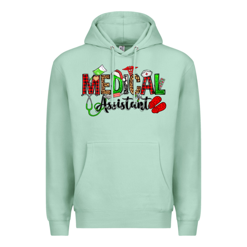 Medical Assistant Christmas Premium Hoodie by OliviaCreatesArt | Teevron