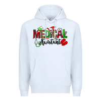 White medical assistant christmas Premium Hoodie - OliviaCreatesArt