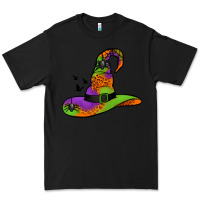 Black Witch Hat With Spiders Premium Tee - Jasminsmagicworld