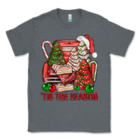 Charcoal Heather Tis The Season Christmas Cakes Truck Classic Tee - BundleAndBundleShop