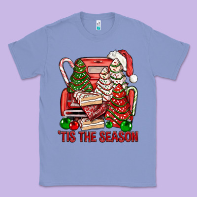 Tis The Season Christmas Cakes Truck Classic Tee Designed By Bundleandbundleshop