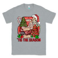 Heather Grey Tis The Season Christmas Cakes Truck Classic Tee - BundleAndBundleShop