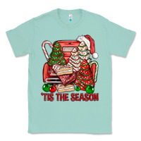 Seafoam Tis The Season Christmas Cakes Truck Classic Tee - BundleAndBundleShop