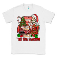 White Tis The Season Christmas Cakes Truck Classic Tee - BundleAndBundleShop