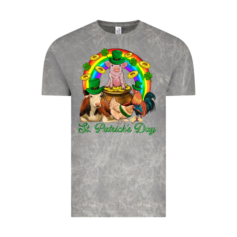 St. Patrick's Day Farm Animal Png Vintage Tee by BundleAndBundleShop | Teevron