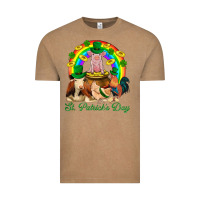 Vintage Coffee St. Patrick's Day Farm Animal Png Vintage Tee - BundleAndBundleShop
