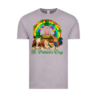 Vintage Zinc St. Patrick's Day Farm Animal Png Vintage Tee - BundleAndBundleShop