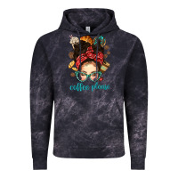 Cloud Black coffee please messy bun with coffee bean bbs Vintage Hoodie - BundleAndBundleShop