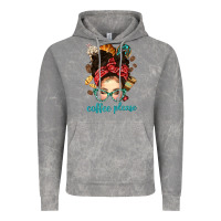 Cloud Rock coffee please messy bun with coffee bean bbs Vintage Hoodie - BundleAndBundleShop