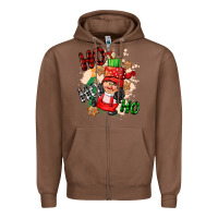 Ho Ho Ho Girl Gnome Zipper Hoodie | Teevron