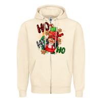 Sandshell ho ho ho girl gnome Zipper Hoodie - CowGirlArtShop