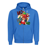 True Royal ho ho ho girl gnome Zipper Hoodie - CowGirlArtShop