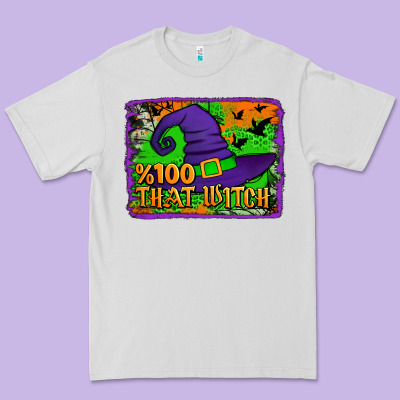 Witch's Hat 100 That Witch Premium Tee Designed By Jasminsmagicworld