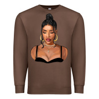 Chestnut black woman Premium Sweatshirt - FaDigitalArtStudio