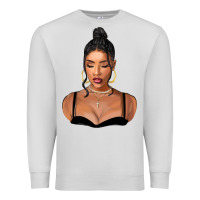 Dove Grey black woman Premium Sweatshirt - FaDigitalArtStudio