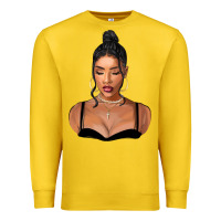 Lemon black woman Premium Sweatshirt - FaDigitalArtStudio