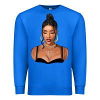 True Royal black woman Premium Sweatshirt - FaDigitalArtStudio