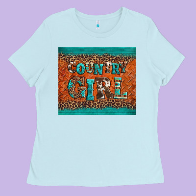 Country Girl Ladies Tee Designed By Barkaloodesign